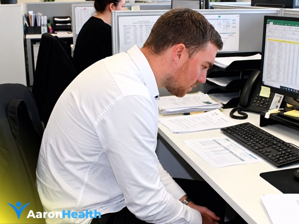 Person showing how poor posture can affect movement and mobility in Bundaberg